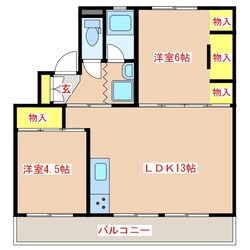 ＴＥＲＲＡＣＥ八風の物件間取画像